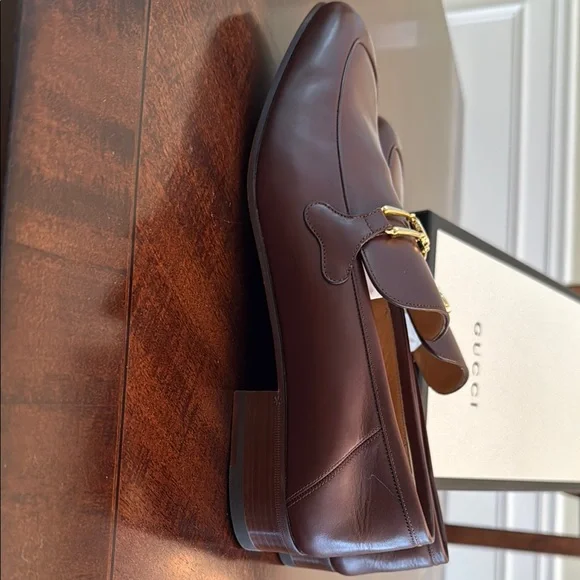 Gucci Men's Brown Leather Loafers / Dress Shoes - Picture 5 of 5